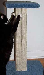 Sisal Weave Pedestal-Style Cat Scratching Post 24" - Product Image